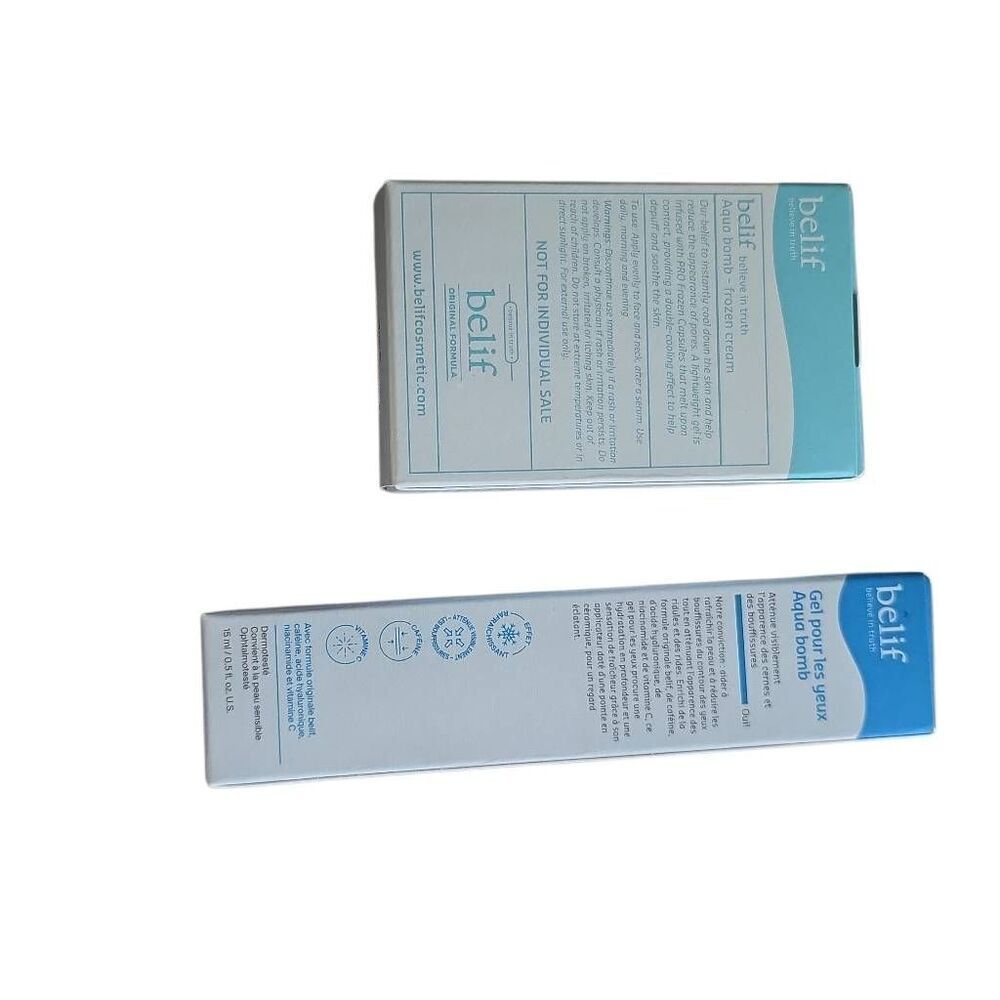 Belif Aqua Bomb Eye Gel & Frozen Face Cream Set